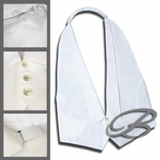 Frackweste Waffelpiqué Botthof Gr. 25-114 | freier Rücken mit Gummizug | 100% BW