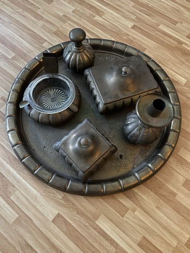 Antikes raucherset aus messing - raucherset,