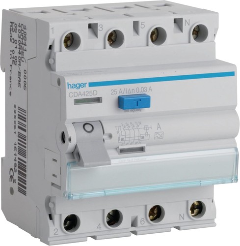 Hager cda425d schalter 4p - cda425d, fi-schalter