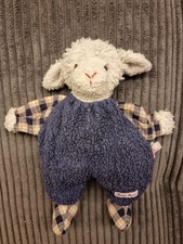 Käthe Kruse Lamm Schaf blau weiß kariert Kuscheltier Stofftier