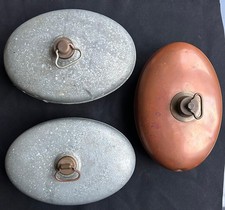 3x alte Bettflasche Metall