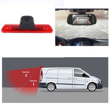 Doppel Rückfahrkamera+7"Spiegel für Citroen Jumpy Peugeot Expert 3.Bremsleuchte