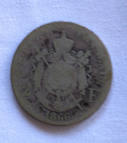 Francs 1866 napoleon - francs, iii