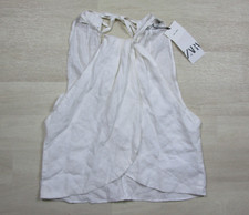 NWT ZARA Linen Halter Tank Top