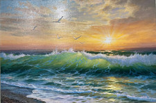 Meer und Sonne  Ölgemälde