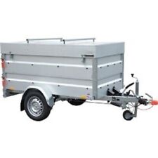 STEMA Anhänger Basic 850 inkl. Bordwandaufsatz und Deckel mit Diebstahlsicherung