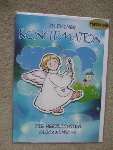 Konfirmation grußkarte - konfirmation,
