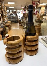 Weinflaschenhalter aus holz - weinflaschenhalter,