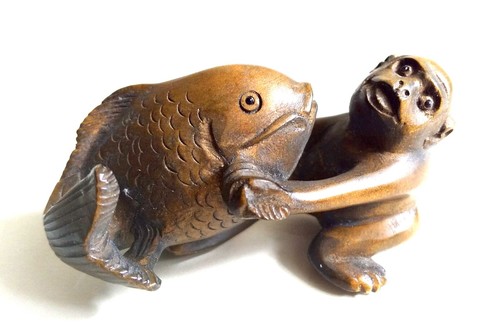 Netsuke japanische antik holz - antik,