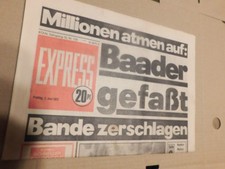 Express Zeitung  2 Juni  1972