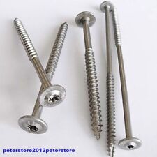 Holzschrauben TX Edelstahl A2 5mm 6mm 8mm Tellerkopfschrauben mit Schneidkerbe