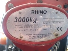 Kettenzug, Flaschenzug, SWL 3t, Hubhöhe ca. 3 m