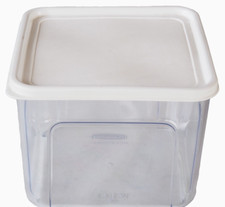 Kunststoff Box Rubbermaid 1,4 l Nr. 0126 Deckel weiß Made in W. Germany #662i.S.