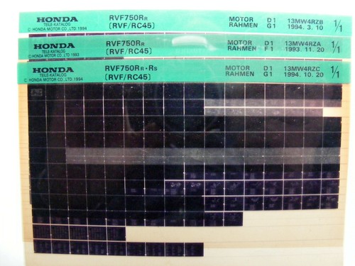 Honda rvf750 microfiche - honda,