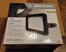 LED Strahler WORKZONE 15W 1500 Lumen 6500 Kelvin SMD für Innen und Außen·schwarz