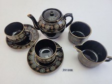 Teeservice Keramik Schwarz 2