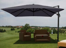 Gastronomie Ampelschirm 3x4m Ø 5m anthrazit | Sonnenschirm 26 kg drehbar Ständer