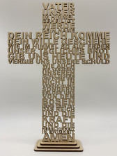 Vater Unser Gebet Holz Kreuz