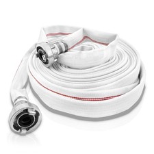20 m Textil Flachschlauch 1 Zoll Wasserschlauch Feuerwehrschlauch + 2 x D Storz