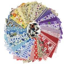 100x Stoffreste Bunt Baumwolle