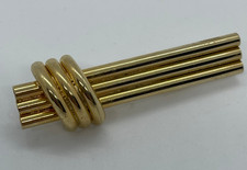 Brosche Anstecker gelb golden