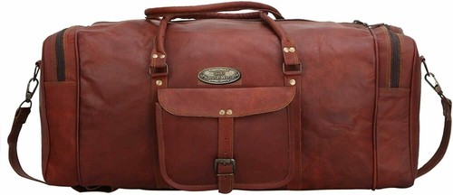Leder vintage reisetasche - vintage,