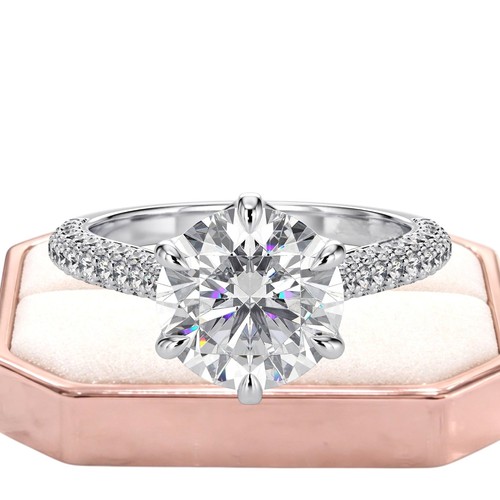 Diamant verlobungsring 18k - verlobungsring,
