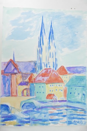 Wilhelm klußmann aquarell - wilhelm,