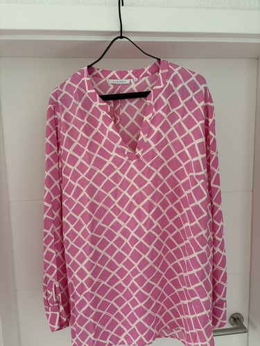 Eterna bluse weiß pink - eterna,, bluse,