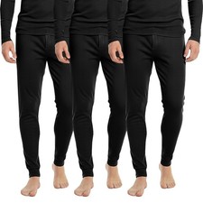 3er Pack Thermo Unterhose Herren Lang Winter Thermounterhose warm M L XL XX schw