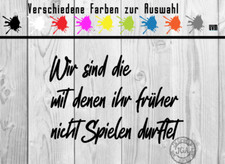 Aufkleber wir sind die Auto