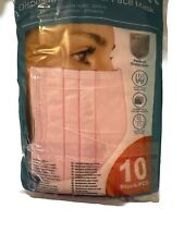 10 St.Alltagsmasken  Rosa Mundschutz Maske Gesichtsmaske Einweg 3 Lagig