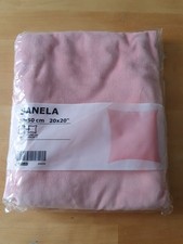 1 IKEA SANELA Kissenbezug Hülle 50x50cm Rosa Samt  