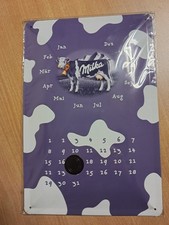 Milka Blechschild Lila Kuh