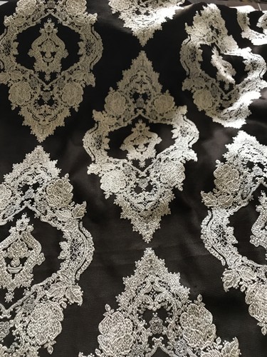 Dekostoff brokat ornamente - dekostoff,