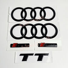 Für Audi TT TTS Car Emblem Ringe V+H Kühlergrill 192MM+190MM Badge Aufkleber