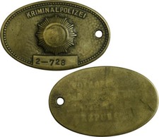 DDR Original Marke der Kriminalpolizei der DDR  Nr. 2-728 Sachsen