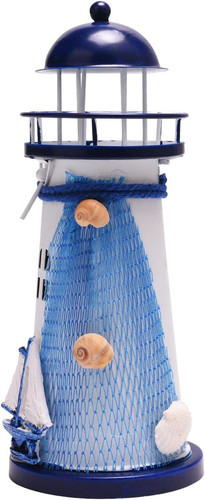 Leuchtturm teelichthalter 18cm - leuchtturm,