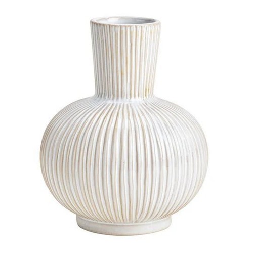 Vase keramik cremeweiß - vase,
