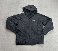 JACK WOLFSKIN Herren Jacke Gr M Windbreaker Windjacke Regenjacke 2515 Schwarz