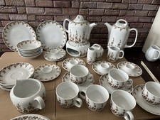 Eschenbach Servierplatte mit geblümten Randdekor Kuchenteller Kaffeeservice 34tl