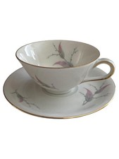 Eschenbach Teetasse mit Untertasse Porzellan Weiß Klassisch