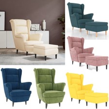 Ohrensessel mit Hocker