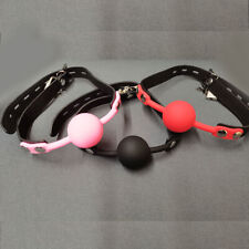 Komfort Silikon Knebel Abschliessbar Mundknebel Ballknebel Schwarz Rot Pink Rosa