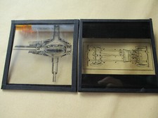 4 alte Glasnegative Rumpler