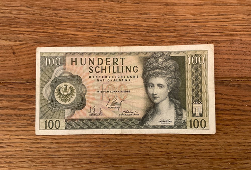 100 schilling banknote - 100,