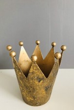 ✨✨? Windlicht Topf Behälter Krone ? Metall Goldfarben ✨✨