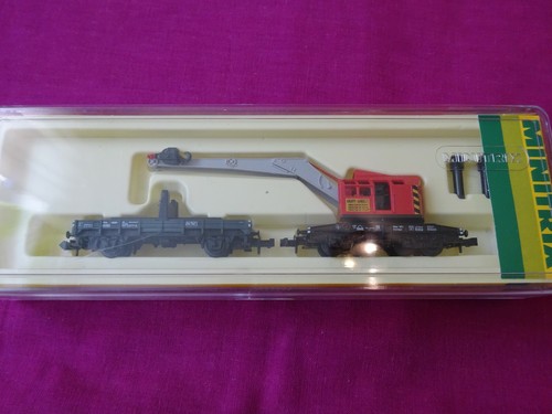 Minitrix spur 3590 kranwagen - spur,