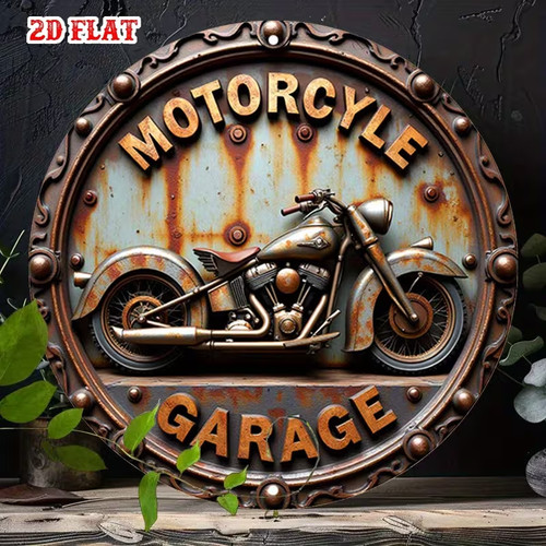Motorrad garage chopper rost - garage,
