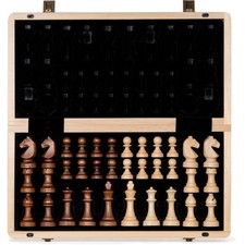 Schach Set Holz, klappbar